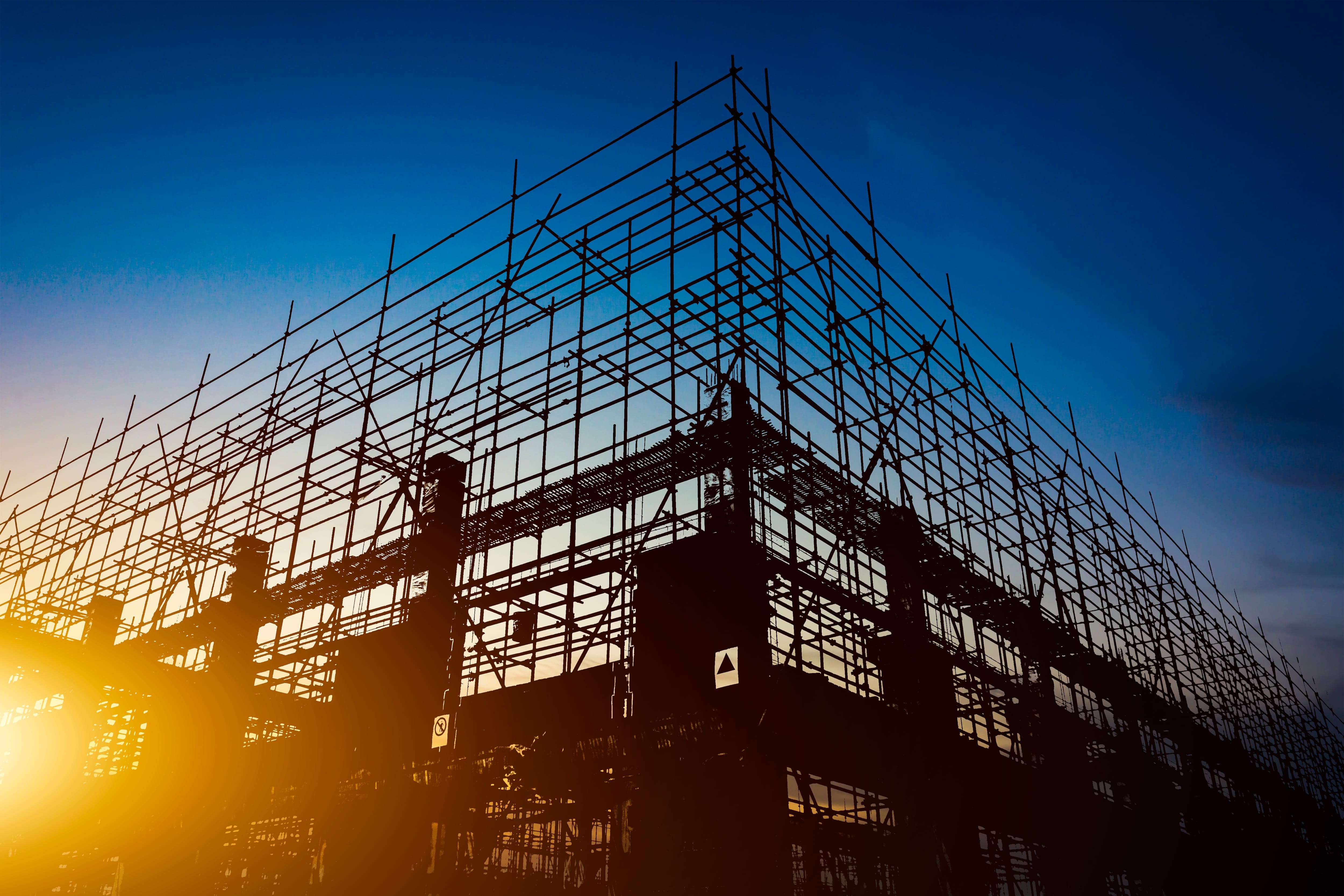 Commercial steel frame build
